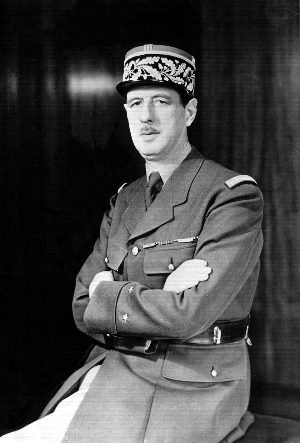 Charles de Gaulle in uniform, around 1942.