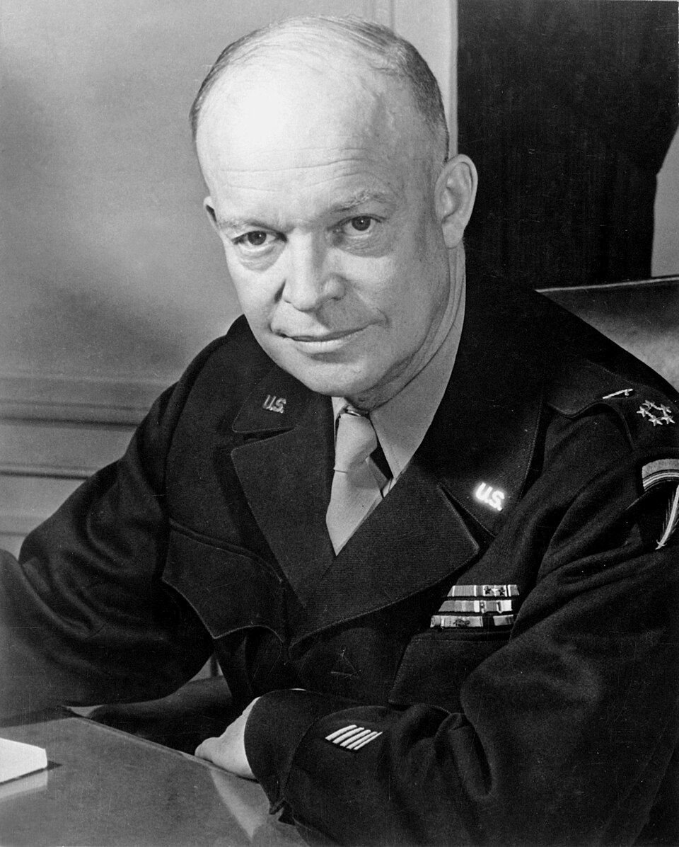 General Dwight D. Eisenhower in uniform, 1945.