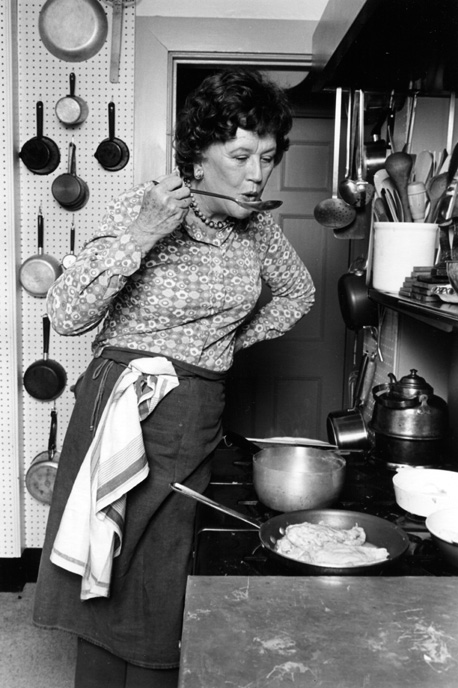 Julia Child in her kitchen, 1978.