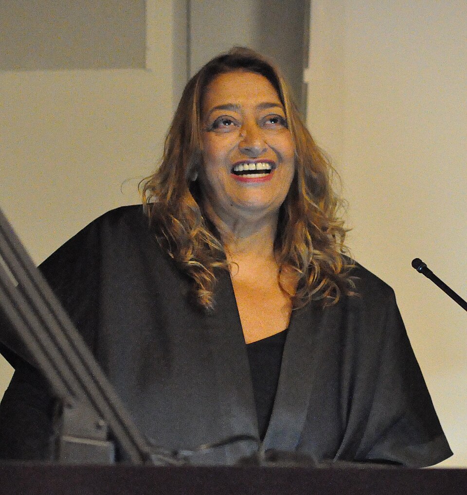 Zaha Hadid speaking, 2011.